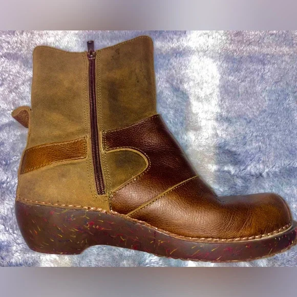El Naturalista Leather & Suede Ankle Boots women's size l0 - Picture 6 of 11